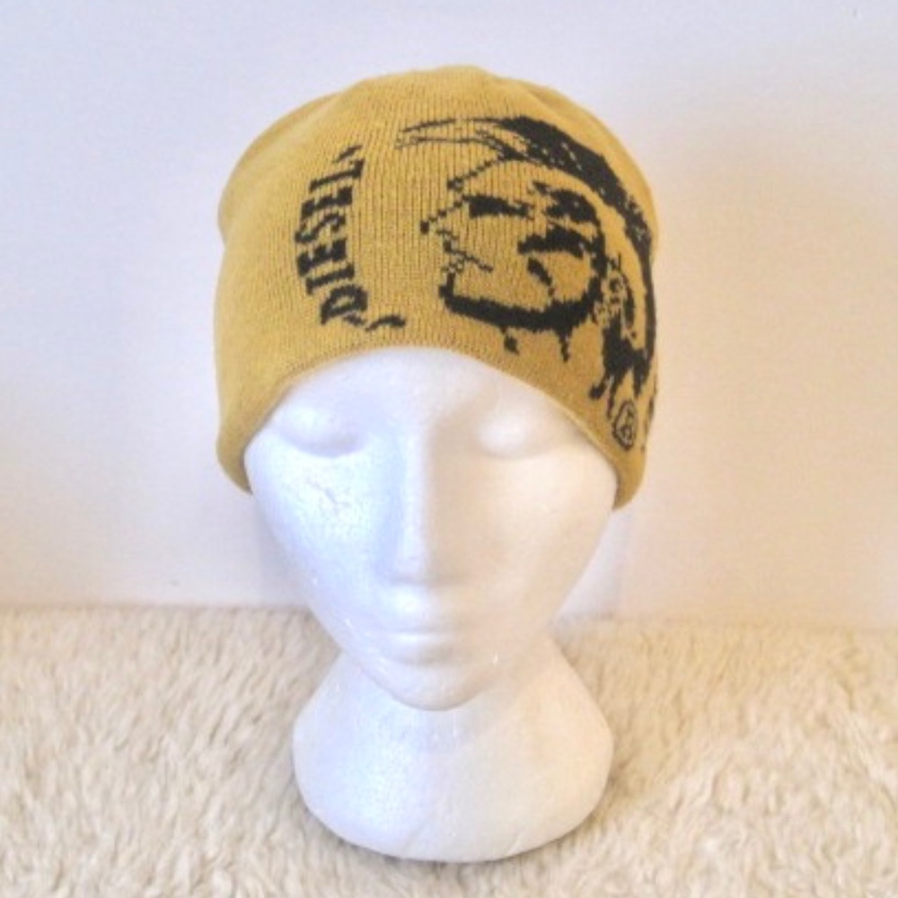 Diesel Vintage Reversible Beanie/Skull Cap - Picture 2 of 11